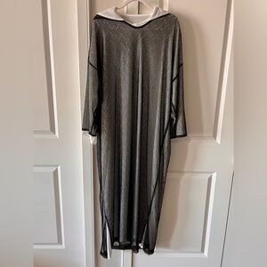 Size Large Black Sheer Long Sleeve Moroccan Jellaba - good condition
